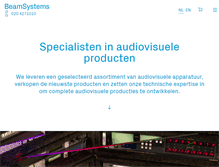 Tablet Screenshot of beamsystems.nl